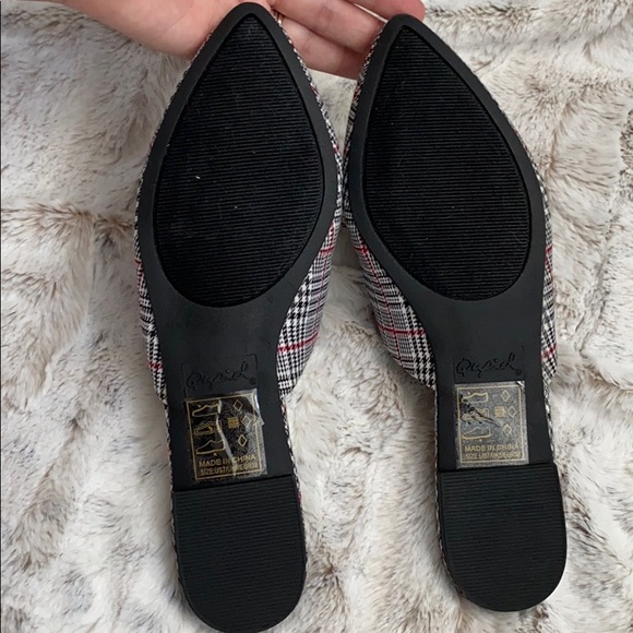 Quips Plaid Mules - Picture 3 of 5